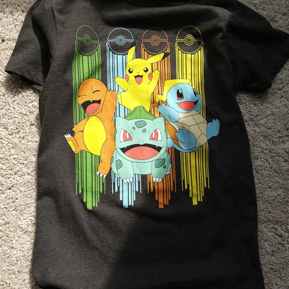 Kids Pokémon Graphic T-Shirt - Black - Picture 1 of 2